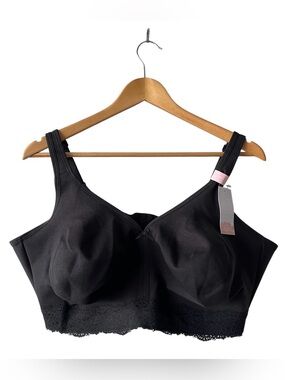 Cacique Cotton Collection Unlined Full Coverage No Wire Bra 44G NWT